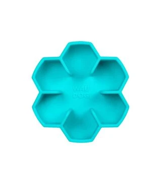 Миска для собак і котів WAUDOG Silicone для повільного харчування, блакитна, 450 мл
