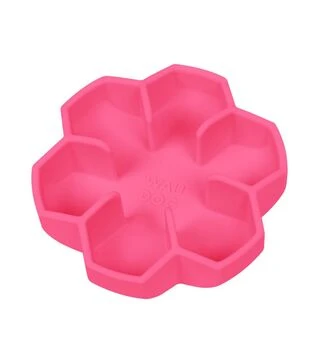 Миска для собак и кошек WAUDOG Silicone для медленного кормления, розовая, 450 мл
