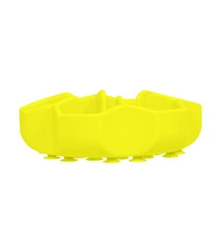 Миска для собак і котів WAUDOG Silicone для повільного харчування, жовта, 450 мл