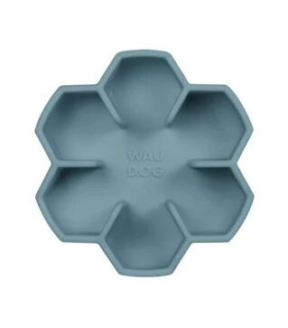 Миска для собак і котів WAUDOG Silicone для повільного харчування, сіра, 750 мл