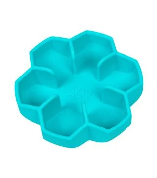 Миска для собак и кошек WAUDOG Silicone для медленного кормления, голубая, 750 мл