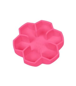 Миска для собак і котів WAUDOG Silicone для повільного харчування, рожева, 750 мл
