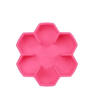 Миска для собак і котів WAUDOG Silicone для повільного харчування, рожева, 750 мл