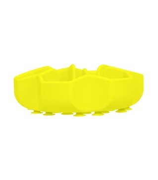 Миска для собак і котів WAUDOG Silicone для повільного харчування, жовта, 750 мл