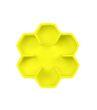 Миска для собак і котів WAUDOG Silicone для повільного харчування, жовта, 750 мл