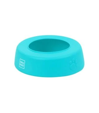 Миска-непроливайка для собак и кошек WAUDOG Silicone голубая, 750 мл