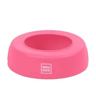 Миска-непроливайка для собак и кошек WAUDOG Silicone розовая, 750 мл