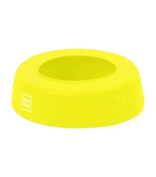 Миска-непроливайка для собак и кошек WAUDOG Silicone желтая, 750 мл