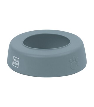 Миска-непроливайка для собак и кошек WAUDOG Silicone серая, 1 л