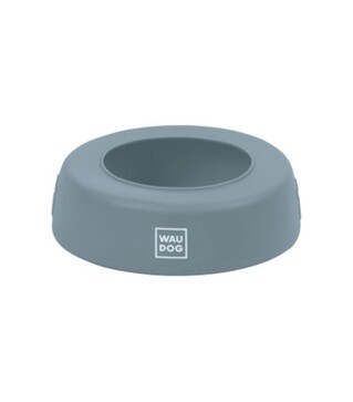 Миска-непроливайка для собак и кошек WAUDOG Silicone серая, 1 л