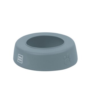Миска-непроливайка для собак и кошек WAUDOG Silicone серая, 1 л