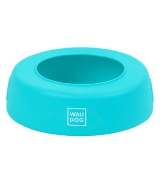 Миска-непроливайка для собак і котів WAUDOG Silicone блакитна, 1 л