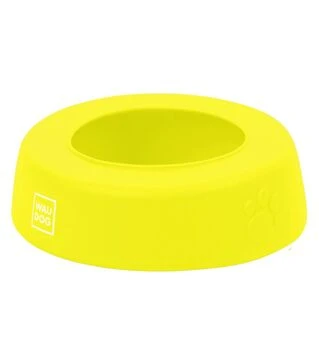 Миска-непроливайка для собак і котів WAUDOG Silicone жовта, 1 л