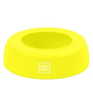 Миска-непроливайка для собак і котів WAUDOG Silicone жовта, 1 л