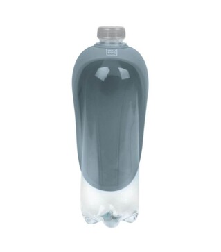 Поїлка-насадка на пляшку для собак і котів WAUDOG Silicone сіра, 165х90 мм