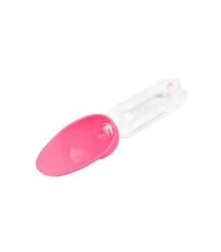 Поїлка-насадка на пляшку для собак і котів WAUDOG Silicone рожева, 165х90 мм