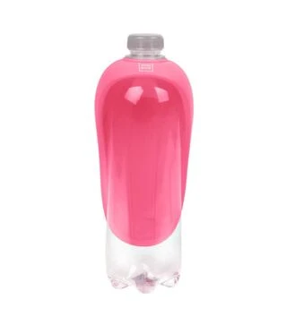 Поїлка-насадка на пляшку для собак і котів WAUDOG Silicone рожева, 165х90 мм