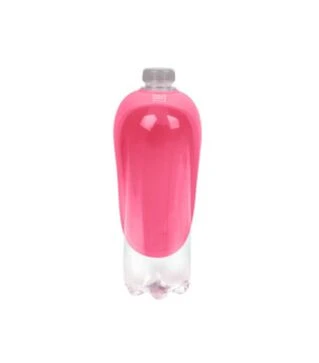 Поїлка-насадка на пляшку для собак і котів WAUDOG Silicone рожева, 165х90 мм