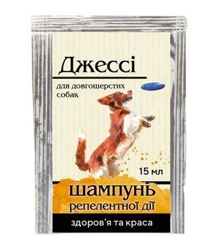 Шампунь для длинношерстных собак ProVET Джесси от блох и клещей, репеллентного действия, 15 мл