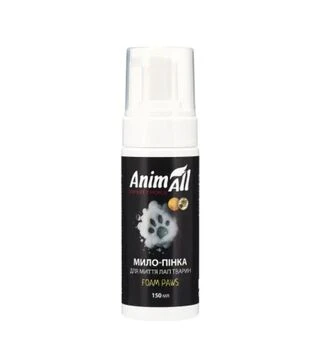 Мило-піна для котів і собак AnimAll Clean Paws для миття лап, 150 мл