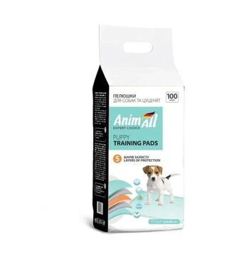 Пеленки для собак и щенков AnimAll Puppy Training Pads 60х45 см, 100 шт