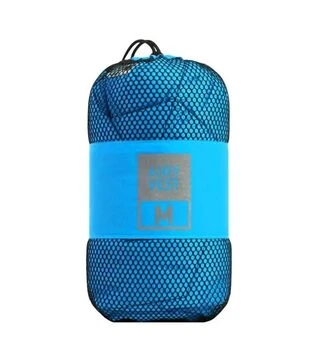 Подстилка для собак AiryVest 100х70 см, голубо-черная