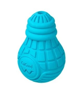 Іграшка для собак GiGwi Bulb Rubber Лампочка гумова, блакитна, S