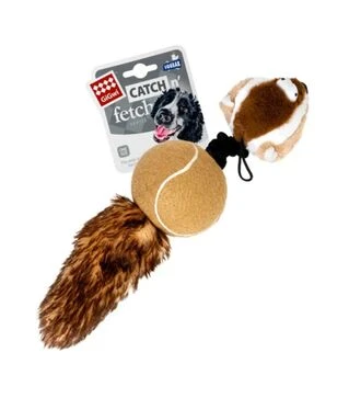 Игрушка для собак GiGwi Catch&amp;Fetch Барсук с двумя пищалками, 32 см