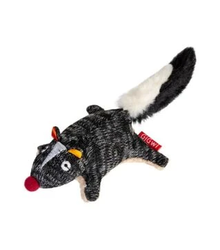 Игрушка для собак GiGwi Plush Friendz Скунс с пищалкой, 9 см