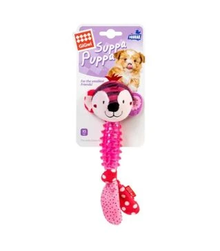 Игрушка для собак GiGwi Suppa Puppa Обезьянка с пищалкой, 20 см