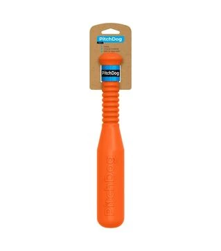 Игрушка для собак PitchDog Бита для апортировки, оранжевая, 35х6 см