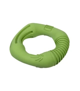 Игрушка для собак WAUDOG Fun Natural Кольцо резиновое, зеленое, 12 см
