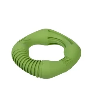 Игрушка для собак WAUDOG Fun Natural Кольцо резиновое, зеленое, 12 см