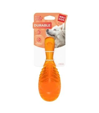 Іграшка для собак WAUDOG Fun Durable Гомілка гумова, помаранчева, 19 см