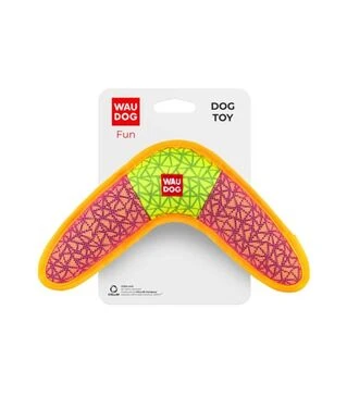 Игрушка для собак WAUDOG Fun Бумеранг, розовый, 24х14 см