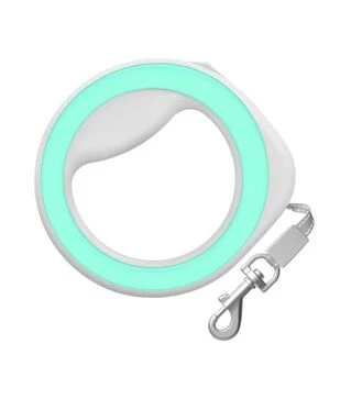 Повідець-рулетка для собак WAUDOG R-leash до 40 кг, круглої форми, світловідбивний, салатовий, 2,9 м