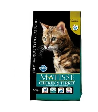 Сухий корм для котів Farmina Matisse з куркою та індичкою, 1,5 кг