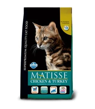 Сухий корм для котів Farmina Matisse з куркою та індичкою, 10 кг