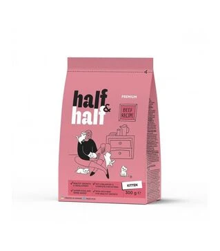 Сухий корм для кошенят Half&amp;Half з яловичиною, 300 г
