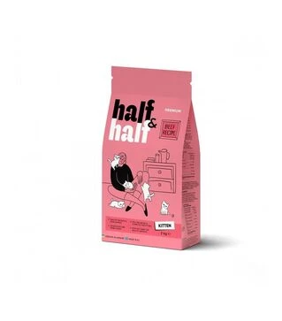 Сухой корм для котят Half&amp;Half с говядиной, 2 кг