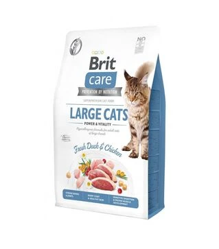 Беззерновой сухой корм для кошек Brit Care Cat Grain Free с уткой и курицей, 2 кг