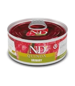 Вологий корм для котів Farmina N&amp;D Quinoa Urinary для профілактики сечокам'яної хвороби, з качкою, кіноа, журавлиною та ромашкою, 80 г