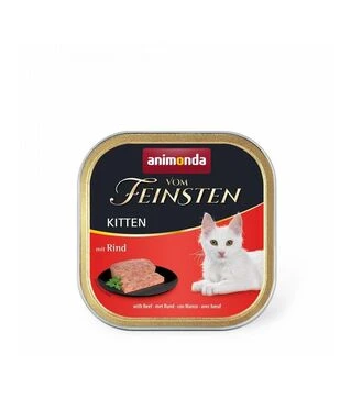 Беззерновий вологий корм для кошенят Animonda Vom Feinsten Kitten з яловичиною, 100 г