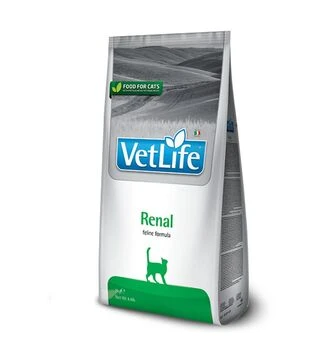 Лечебный сухой корм для кошек Farmina Vet Life Renal для поддержания функции почек, 2 кг