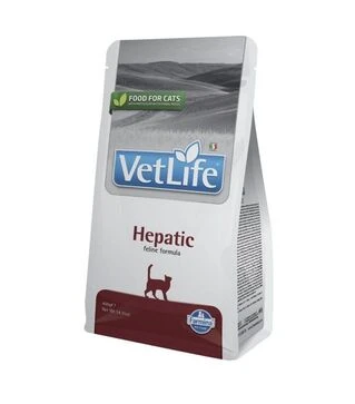 Лікувальний сухий корм для котів Farmina Vet Life Hepatic при хронічній печінковій недостатності, 400 г