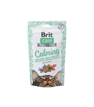 Лакомства для кошек Brit Care Functional Snack Calming для поддержки нервной системы, с курицей, 50 г