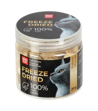 Лакомство для кошек WAUCAT Treats Freeze Dried минтай, 20 г