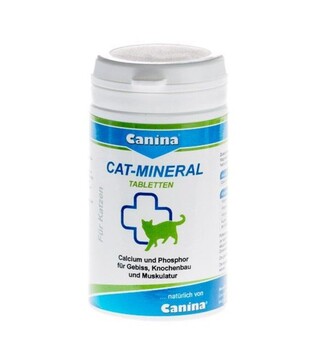Вітамінно-мінеральний комплекс для котів Canina Cat-Mineral Tabs, 150 шт