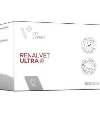 Капсули для котів VetExpert РеналВет Ультра для підтримки зниженої функції нирок, 60 шт