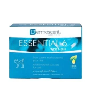 Краплі для котів Dermoscent Essential 6 для догляду за шкірою та шерстю, 4 шт